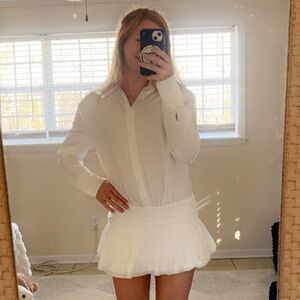 Princess Polly White Long Sleeve Dress